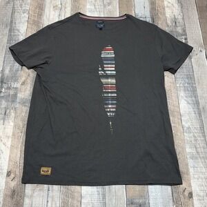 Armani Jeans T Shirt Mens Tag 3XL Olive Graphic Logo Short Sleeve Designer Tee